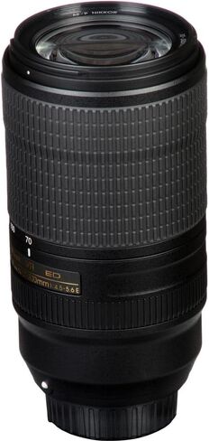 Nikon - AF-P NIKKOR 70-300mm f/4.5-5.6E ED VR Telephoto Zoom Lens for F-Mount Cameras (20068) + Filter Kit + Cap Keeper + Cleaning Kit in Saudi Arabia