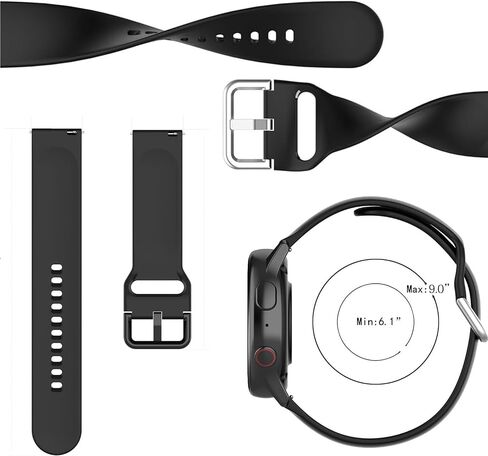 RuenTech Compatible with Tensky ID208 Plus BT Smart Watch Bands, Replacement Flexible Silicone Bands for Tensky ID208 Plus BT Smartwatch (NOT for Tensky ID208BT) in Saudi Arabia