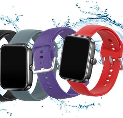 RuenTech Compatible with Tensky ID208 Plus BT Smart Watch Bands, Replacement Flexible Silicone Bands for Tensky ID208 Plus BT Smartwatch (NOT for Tensky ID208BT) in Saudi Arabia