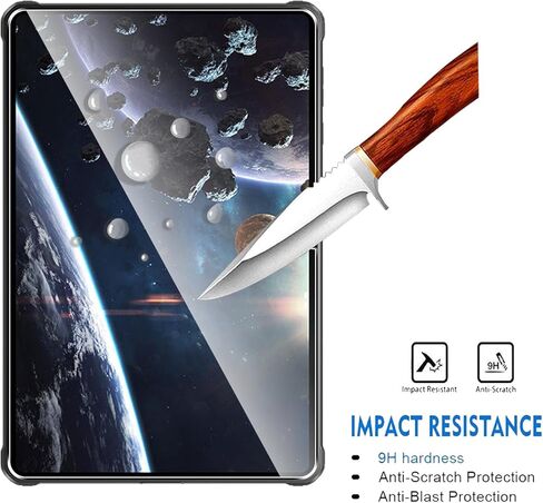 عبوتان متوافقتان مع واقي شاشة Oukitel RT8 Tab 11 بوصة، تغطية كاملة لطبقة من الزجاج المقوى 9H، مقاومة للخدش عالية الدقة، خالية من الفقاعات لواقي شاشة Oukitel RT8 Tab 11 بوصة in Kuwait