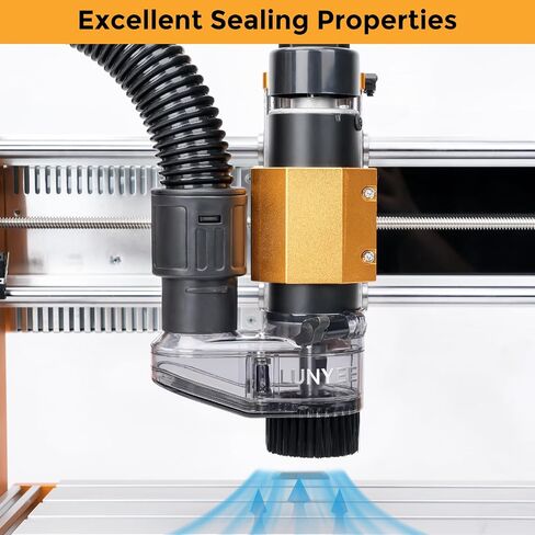 حذاء غبار بقطر 52 مم لجهاز Mastuer Pro، Masuter 4040 3018 CNC مع محرك عمود دوران 52 مم، قطر خرطوم 38 مم (52 مم) in Kuwait