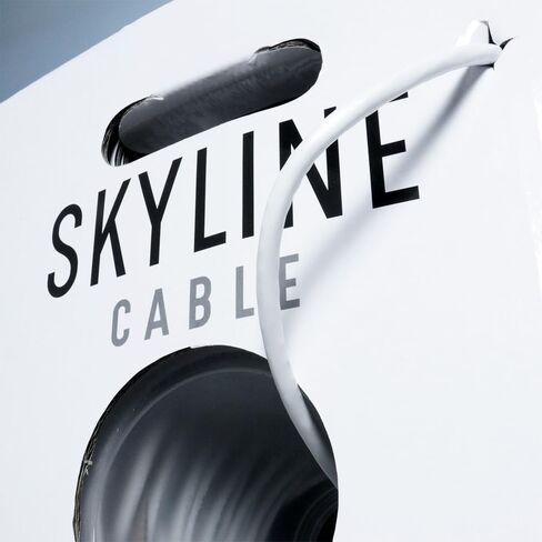 Skyline Cat 6 23 AWG 550 Mhz كبل شبكة إيثرنت نحاسي عاري صلب - تصنيف CMR (صندوق سحب 1000 قدم / أبيض) in Kuwait