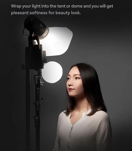 Godox ML30Bi ML30Bi-K2 مصباح فيديو LED ثنائي اللون، درجة حرارة اللون 2800K-5600K، CRI 96+ TLCI 97+، تأثيرات 7FX، وضع صامت، مع بطارية ليثيوم 2X NP970، تطبيق تحكم لاسلكي in Saudi Arabia