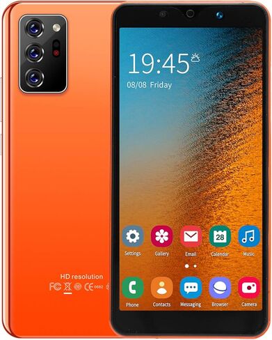 هاتف خلوي Akozon غير مقفل، Note30 Plus 5.72 بوصة هواتف مزدوجة البطاقات 512 ميجابايت 4 جيجابايت هاتف ذكي الاستعداد (برتقالي) in Saudi Arabia