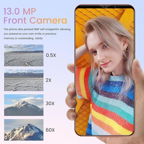 هاتف خلوي Akozon غير مقفل، Note30 Plus 5.72 بوصة هواتف مزدوجة البطاقات 512 ميجابايت 4 جيجابايت هاتف ذكي الاستعداد (برتقالي) in Saudi Arabia