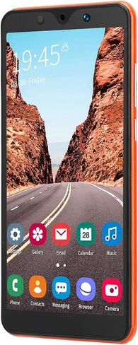 هاتف خلوي Akozon غير مقفل، Note30 Plus 5.72 بوصة هواتف مزدوجة البطاقات 512 ميجابايت 4 جيجابايت هاتف ذكي الاستعداد (برتقالي) in Saudi Arabia