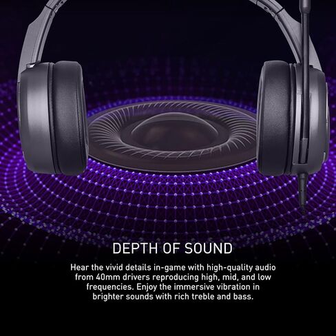 MSI IMMERSE GH40 ENC AM - Active ENC with Environment Noise canceling, Virtual 7.1 Surround,Light Weight & Self-Adjusting Headband in Saudi Arabia