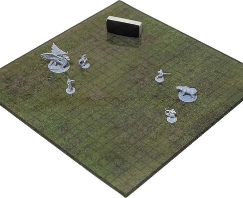 Durable Battlemat – 2 x 2ft Grasslands Battle Mat – Grid DND Mat with Eraser and 4 Dry Erase Pens – Flexible PVC Magnetic Rubber Game Mat for Dungeons and Dragons, RPG Games in Saudi Arabia
