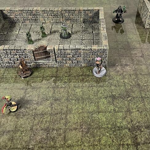 Durable Battlemat – 2 x 2ft Grasslands Battle Mat – Grid DND Mat with Eraser and 4 Dry Erase Pens – Flexible PVC Magnetic Rubber Game Mat for Dungeons and Dragons, RPG Games in Saudi Arabia