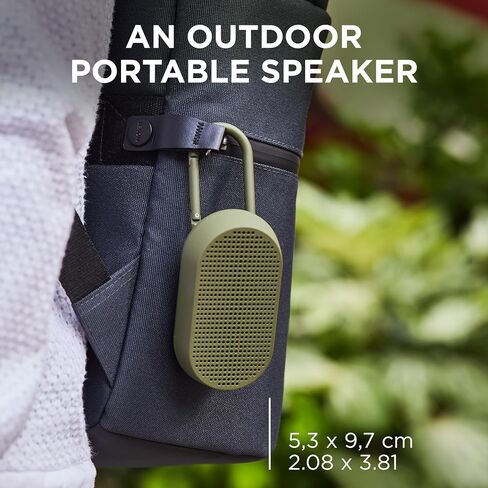 Lexon MINO T Portable Bluetooth Speaker for outdoor use, Water Resistant IPX4 and rechargeable - Orange Fluo in Kuwait