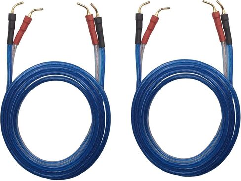 KK ZB-ZB 1pair Set(Total 8 pin Plug) HiFi OFC Speaker Wire, Pin Type Plug to Pin Type Plug in Saudi Arabia