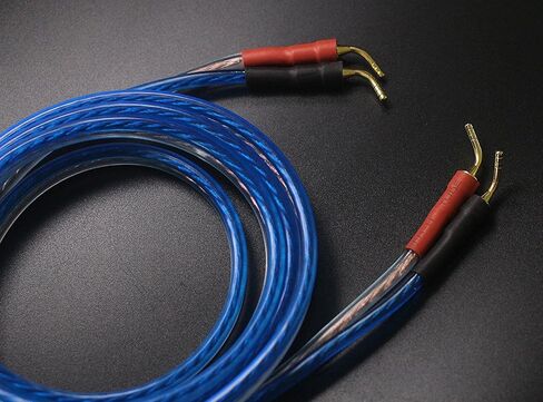 KK ZB-ZB 1pair Set(Total 8 pin Plug) HiFi OFC Speaker Wire, Pin Type Plug to Pin Type Plug in Saudi Arabia