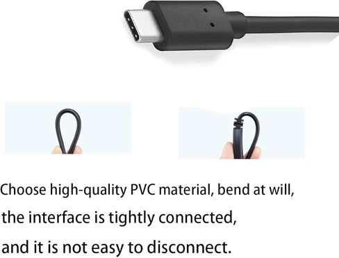 PENGLIN USB نوع C 3.0 كابل تمديد فلوش ماونت، USB C 3.0 سنادات بالسيارة تمديد داش كابل ذكر إلى أنثى (12 بوصة) in Kuwait