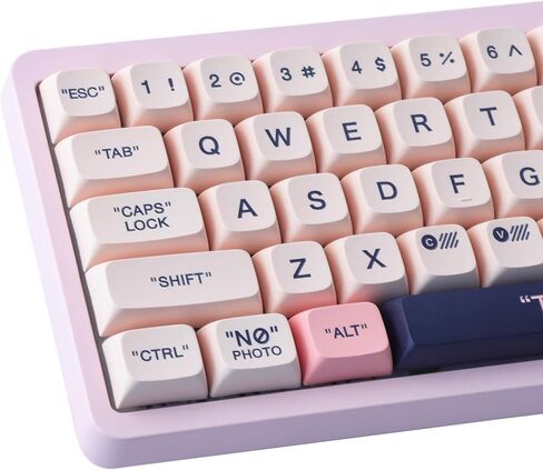 PBT Keycaps 147 مفتاحًا أغطية مفاتيح بلاستيكية وردية صبغ التسامي XDA Profile أغطية مفاتيح مخصصة أغطية مفاتيح لطيفة لـ Cherry Gateron MX Switches لوحات المفاتيح الميكانيكية in Kuwait