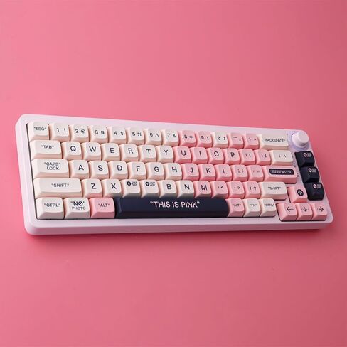 PBT Keycaps 147 مفتاحًا أغطية مفاتيح بلاستيكية وردية صبغ التسامي XDA Profile أغطية مفاتيح مخصصة أغطية مفاتيح لطيفة لـ Cherry Gateron MX Switches لوحات المفاتيح الميكانيكية in Kuwait