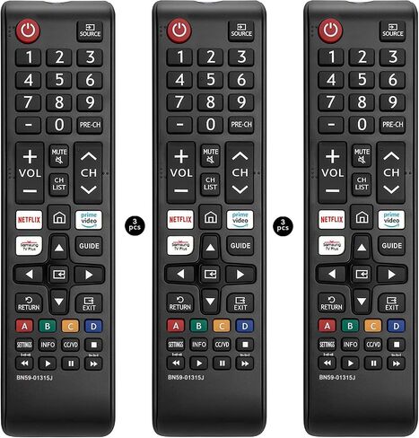 【Pack of 3】 Universal Remote Replacement for All Samsung TV Remote Replacement for All Samsung Smart TV LED LCD HDTV 3D Series TV BN59-01315J in Saudi Arabia