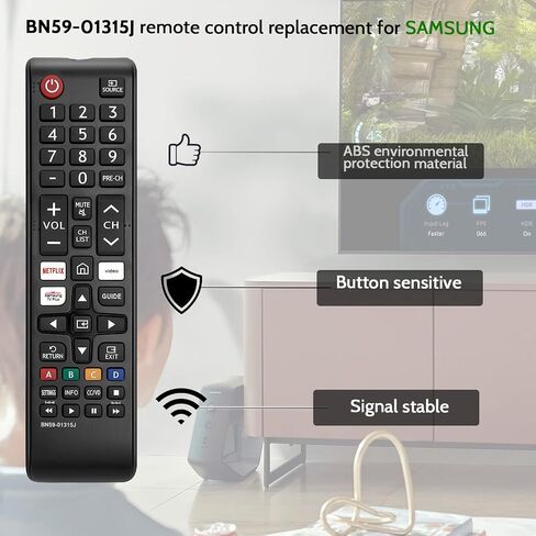 【Pack of 3】 Universal Remote Replacement for All Samsung TV Remote Replacement for All Samsung Smart TV LED LCD HDTV 3D Series TV BN59-01315J in Saudi Arabia