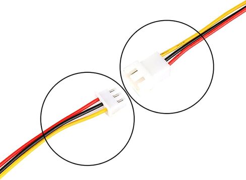 20Pairs JST XH 2.54mm 3Pins Connector, 2.54mm Pitch Female and Male JST Connection Plug Header Expansion Wire with 200mm 26AWG Cable in Kuwait