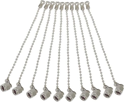 Boobrie RF Connector Accessories Protective Cover SMA Dust Cap SMA Coax Cap Have Chain for SMA Female Jack Adapter Connector Nickel-Plated Pack of 2 in Kuwait