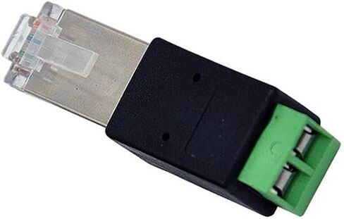 Taidacent 5 قطع RJ45 إلى RS485 محول RJ45 محول طرفي RJ45 إلى RS485 محول رأس كريستالي إلى طرفي (أ يتصل بـ PIN1 B يتصل بـ PIN2) in Kuwait