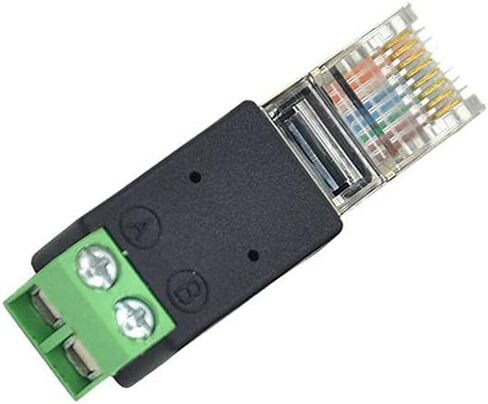 Taidacent 5 قطع RJ45 إلى RS485 محول RJ45 محول طرفي RJ45 إلى RS485 محول رأس كريستالي إلى طرفي (أ يتصل بـ PIN1 B يتصل بـ PIN2) in Kuwait