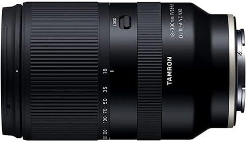 عدسة Tamron مقاس 18-300 مم f/3.5-6.3 Di III-A VC VXD لهاتف Sony E مع ملحقات متقدمة وحزمة سفر (ضمان الولايات المتحدة الأمريكية لمدة 6 سنوات) | عدسة سوني 18-300 ملم in Kuwait