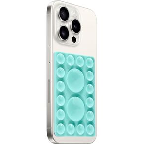 Silicone Suction Phone Holder Mount,Silicon Adhesive Phone Accessory for iPhone and Android, Hands-Free Mirror Shower Phone Holder,TikTok Videos and Selfies (Rainbow, Single-Faced Suction Cup)