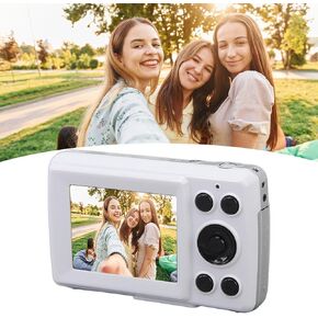 Digital Camera, 1080P Camera for Kids, 16MP Digital Point and Shoot Camera, 16X Zoom, Anti Shake, Compact Small Travel Camera for Girls Boys Student Teens ()
