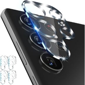 imluckies [4 Pack Design for Samsung Galaxy S24 Ultra Camera Lens Protector, HD Tempered Glass Anti-Scratch Back Camera Screen Protective Film for S24u 5G 2024, Clear
