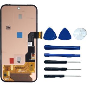 for Google Pixel 8A Screen Replacement Kit Pixel 8A GKV4X G6GPR G8HHN G576D LCD Screen Display Touch Digitizer Assembly Replacement Black 6.1"