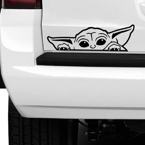 – Baby on Board Yoda Cartoon Sticker – Vinyl Decal for Laptop – Removable Waterproof Sticker for Waterbottle – Useable Indoor and Outdoor – Easy use for Car, Van, and Window- MAZ 424