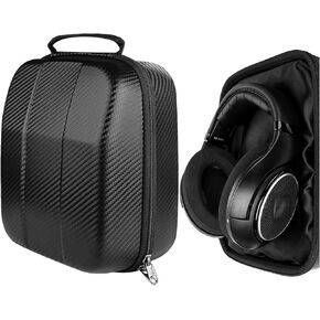 Geekria Shield Case for Large-Sized Over-Ear Headphones, Replacement Protective Hard Shell Travel Carrying Bag with Cable Storage, Compatible with Sennheiser HD 599, HD 660S 2, AKG K167 (Black)