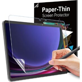 MoKo 2 Pack Paper Screen Protector for Samsung Galaxy Tab S9 FE 5G 2023/Tab S9 2023/Tab S8 2022/Tab S7 2020, Paper Feeling for Writing Anti-Glare Galaxy Tab S9 FE Screen Protector fit for S-Pen, Matte