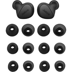 Ear Tips Compatible with Jabra Elite 3 in Ear Earbuds, 6 Pairs S/M/L Size Replacement Ear Tips Earbud Covers Eartips Compatible with Jabra Elite 3, S/M/L (Grey)