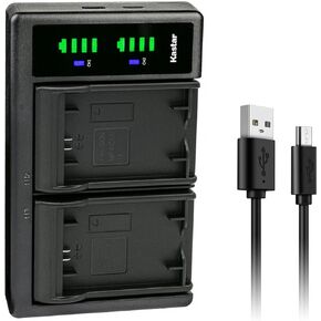 Kastar LTD2 USB Battery Charger Replacement for Sony NP-FC11 NP-FC10 Battery, Sony BC-VC10 Charger, Sony Cyber-shot DSC-P8L, Cyber-shot DSC-P9, Cyber-shot DSC-V1 Cameras
