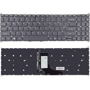 Replacement Keyboard with Backlit Compatible with Acer Aspire A515-53 A515-53G A515-53K Travelmate P2 P215-52 P215-41 P50-52 No Frame