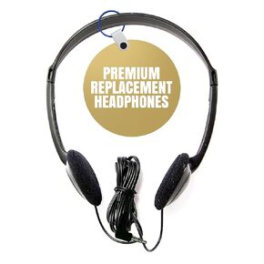 Premium Replacement Headphones for All SuperEar Sound Amplifiers Models - Ideal for Pocket Talker Hearing Device, Hearing Amplifier, Loud Ear Amplifier, and Sonic Ear Personal Sound Amplifier