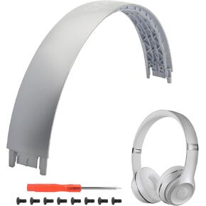 Solo3 Headband Replacement Parts Accessories Solo2 Headband Repair Kit Compatible with Solo 3.0 Solo 2.0 Wireless Top Headband（Silver）
