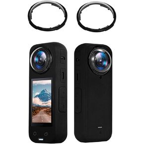 LICHIFIT Rotating Transparent PC Plastic Protective Lens Cover for Insta360 X4 Action Camera Lens Cap High Transmittance Anti-Scratch Lens Guards Accessories