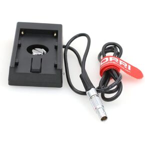 DRRI NP-F970 Battery Plate 12V 2Pin Battery Plate for Teradek Cube Bond COLR/Z Cam E2-S6 E2-F6 E2-F8