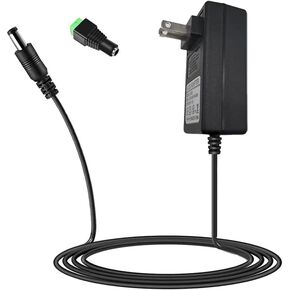 24V DC Power Supply Adapter, 24V 2A 48W AC to DC Converter Transformer 100~240V AC Input with 5.5x2.5mm DC Tip for 5050 3528 LED Strip 3D Printer Camera DVD Player CCTV Security System LCD Monitor