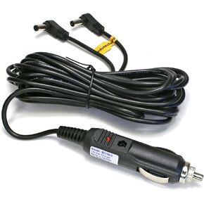 11 ft Car Charger Power Cord for RCA Single Dual Screen Vehicle Portable DVD Player