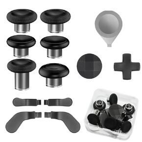 13 in 1 Elite Controller Paddles for Xbox Elite Series 2 Component Set for Xbox Elite Series 2 Core Controllers with 6 Metal Thumbsticks & Tool, 2 D-Pads, 4 Paddles (Black)