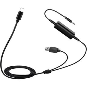 Car AUX Adapter Stereo Auxillary Input Connector 3.5mm Interface Compatible for BM-W Y Cable