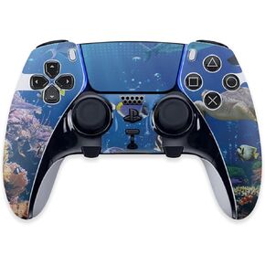 MightySkins Skin Compatible with PS5 DualSense Edge Controller - Reef Life | Protective, Durable, and Unique Vinyl Decal wrap Cover | Easy to Apply & Change Styles | Made in The USA