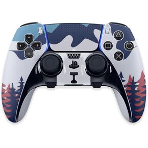 MightySkins Skin Compatible with PS5 DualSense Edge Controller - Winter Scape | Protective, Durable, and Unique Vinyl Decal wrap Cover | Easy to Apply & Change Styles | Made in The USA