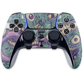 غلاف MightySkins اللامع المتوافق مع وحدة تحكم PS5 DualSense Edge - العيون والأسنان | لمسة نهائية لامعة واقية ومتينة شديدة اللمعان | سهل التطبيق وتغيير الأنماط | صنع في الولايات المتحدة الأمريكية