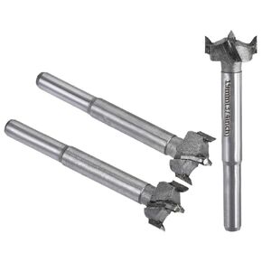 3Pcs Woodworking Hole Opener Drill Bit 23mm+24mm+25mm Forstner Drill Bits Tungsten Carbide Wood Hole Saw Hinge Drilling Boring Bit Cutter