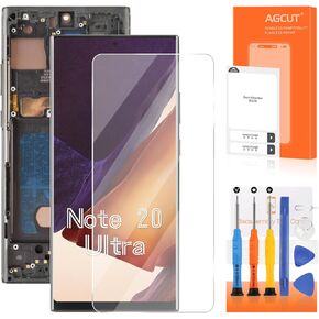 INCELL for Samsung Galaxy Note 20 Ultra Screen Replacement for Samsung Note 20 Ultra LCD Display SM-N986B SM-N985 SM-N986U LCD Digitizer Touch Assembly with Frame+Installation Video(Not Fingerprint)