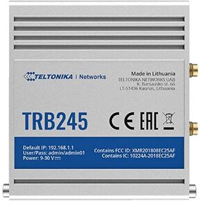 Teltonika TRB245 Industrial Rugged LTE Gateway TRB245000000, 150, W125727569 (Gateway TRB245000000, 150 Mpps, SNMP, TCP, UDP, IPv4, IPv6, ICMP, NTP, DNS, HTTP, HTTPS, FTP, SMTP, SSL)